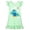 X13 Light Green, variant on Bysome Girls Dresses Cartoon Print Short Sleeve Crew Neck Dress Fashion Girls Dresses Size 3-4 Years Pink