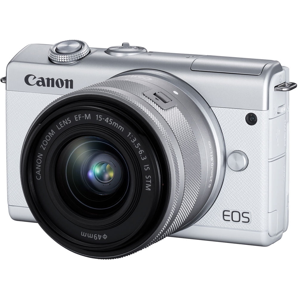 Canon EOS M200 Mirrorless Digital Camera with 15-45mm Lens (3700C009) + More