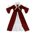 thumbnail image 4 of ATOGUTA Girls Long Dresses Kids Long Sleeve Party Birthday Prom Formal Fancy Long Dress Size 9-15, Red, 4 of 6