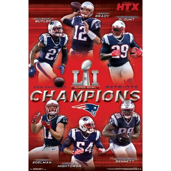 New England Patriots Super Bowl LI - Champions Poster Print (24 x 36)