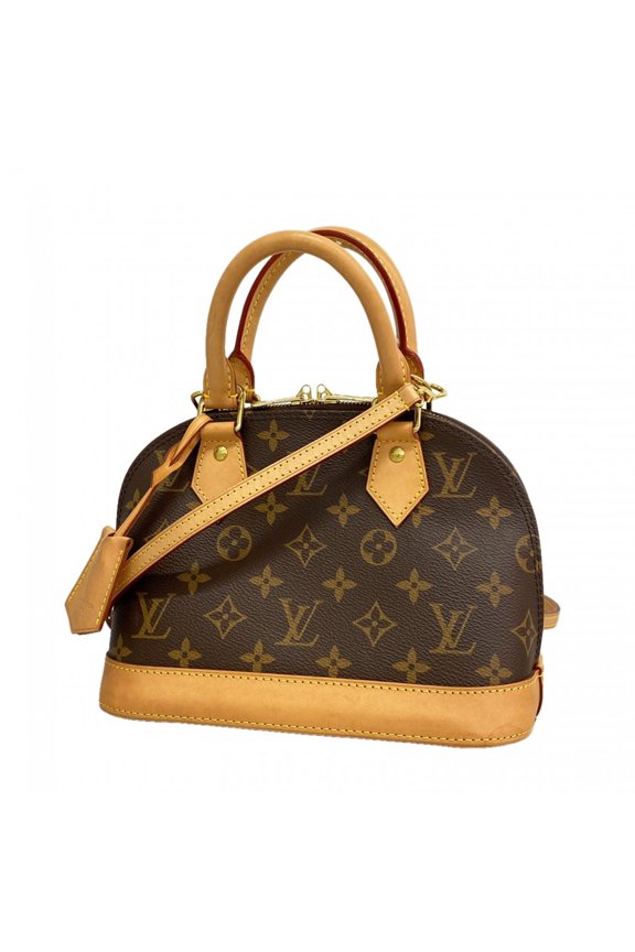 Pre-Owned Louis Vuitton Alma BB Monogram Handbag M46990 Brown 2-way bag for women P2925341