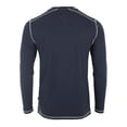 thumbnail image 3 of ZIMEGO Men's Vintage Wash Color Dyed Long Sleeve V-Neck Henley Slim Casual Shirt, 3 of 5