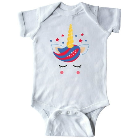 

Inktastic Memorial Day Unicorn Face Gift Baby Girl Bodysuit