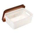Pen+Gear Storage Box with Lid, White