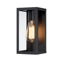 thumbnail image 6 of 2 Pack 1-Light 10in" Matte Black Finish Outdoor Wall Light With Clear Glass Shade, 6 of 9