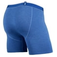thumbnail image 2 of BN3TH Men's Classic Boxer Brief Underwear 3D Pouch MOBB (Blue Heather/White S), 2 of 2