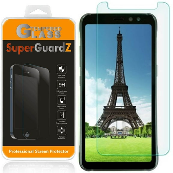 [2-Pack] For Samsung Galaxy S8 ACTIVE [NOT For S8 / S8 ] - SuperGuardZ Tempered Glass Screen Protector [Anti-Scratch, Anti-Bubble]   LED Stylus Pen