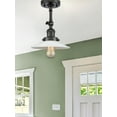 thumbnail image 6 of Innovations Lighting 201F-BK-G1 Halophane 1 Light 9" Wide Convertible Semi-Flush Ceiling, 6 of 7