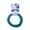 Aqua, variant on John Bead 1.5mm Black Genuine Leather Cord 5yds