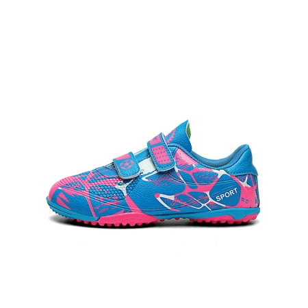 

Kesitin Little/Big Kid Turf Soccer Shoes Non-Slip Athletic Soccer Cleats Casual Trainning Football Shoes Broken Nails Pink 2Y