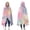 Colorful Cloud Star, variant on Wearable Blanket,Colorful Tie Dye Mandala Pattern Hooded Wearable Flannel Blanket for Adults & Teens,Winter Poncho Shawl Wrap Cape Cozy Anti-Pill,50"x60"