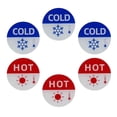 thumbnail image 1 of jifeng 6x Hot and Cold Signs for Faucets Hot Cold Labels for Sink Restaurant Faucets, 1 of 9