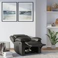 thumbnail image 4 of Relax-A-Lounger Warren Faux Leather Manual Recliner, Java, 4 of 15