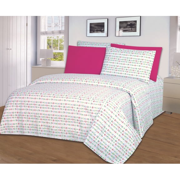 Home Sweet Home Dreams 4-Piece 1800 Thread Count Microfiber Bed Sheet Set, Twin – Silky Soft, Wrinkle-Free, Hypoallergenic