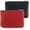 Black+Red, variant on 2Pcs Lychee Pattern Coin Purse, PU Zipper Portable Coin Purse Mini Change Wallet Coin Pocket for Women Credit Card ID Key Headset Lipstick Organizer (Flesh color+Brown)