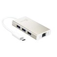 thumbnail image 1 of Adaptador de concentrador USB tipo C j5create con Gigabit Ethernet y 3 puertos USB 3.0, 1 of 5