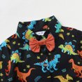 thumbnail image 4 of 18 Months Baby Boys Clothes 24 Months Boys 2PCS Summer Outfits Set Dinosaur Print Toddler Boys Short Sleeve Top Shorts Set Multicolor, 4 of 8