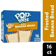Pop-Tarts Frosted Banana Bread Instant Breakfast Toaster Pastries, Shelf-Stable, Ready-to-Eat, Breakfast Foods, 27 oz, 16 Count Box