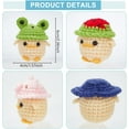 8 Pcs DIY Chick with Hat Crochet Kit for Beginner Adults Complete