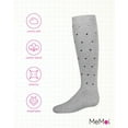 thumbnail image 6 of MeMoi  Sweetheart Studded Knee-High Socks - Girls - Female, 10, Light Gray, 6 of 7