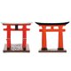 thumbnail image 1 of 2 piezas de artesanías de puerta Torii japonesas, mini decoraciones de puerta Torii, mini adornos de puerta Torii para casa, 1 of 5