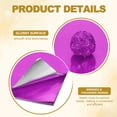 thumbnail image 3 of 5x5 Inch Foil Candy Wrappers, Square Glossy Aluminium Foil Candy Wrapping Paper Light Purple, 100 Pcs, 3 of 7