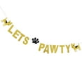 thumbnail image 6 of 3 Pcs Dog Banner Pet Theme Pull Flower Pet Party Garland 13x14.2cm Golden, 6 of 8