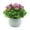 Rose Red, variant on SPRING PARK Artificial Mini Potted Plants Plastic Faux Bonsai Plants for Bathroom Home Office Desk Decorations