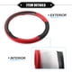 thumbnail image 5 of Car Steering Wheel Cover, 14.17" Interior Steering Wheel Handle Protective Cover Universal for Car Truck SUV Automotive Faux Leather Red, 5 of 7