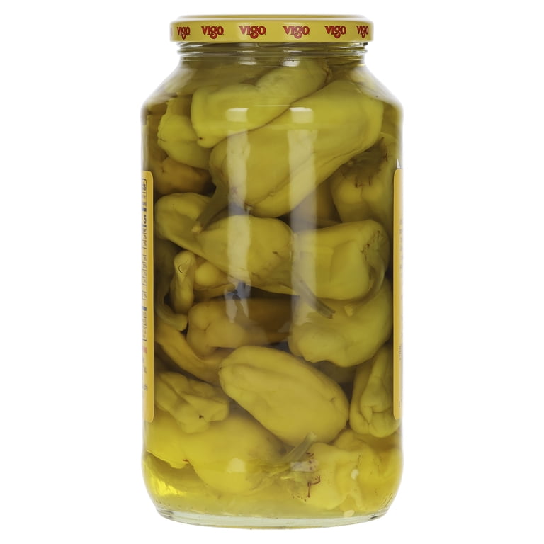Vigo Handpicked Greek Peppers, Zesty Flavor, Perfect for Pizzas