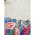 thumbnail image 6 of Infant Baby Girls Summer Dress, Fly Sleeve Round Neck Oil Painting Floral Princess Dress, 6 of 9