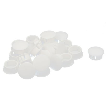 Unique Bargains 25 Pcs Nylon Round Snap in Mounting Locking 19mm ...