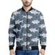 thumbnail image 4 of Ropa de diseñador para hombre, chaquetas de bombardero con estampado 3D de tiburón para hombre y mujer, chaqueta de vuelo, abrigo de cuello alto estilo hip hop callejero con cremallera, tops de gran t, 4 of 5