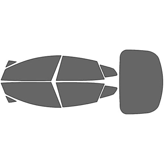Rvinyl Window Tint Kit Compatible with Tesla Model S 2012-2024 - Complete Precut Kit - 35%