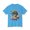 Aquatic Blue, variant on Dragon Art Design Unisex Cotton Tee With Floral Print Artwork And Dragon Graphic