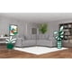 thumbnail image 1 of Sala Esquinera de Velvet Gris Claro Makora Modelo Elton, 1 of 8