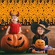 thumbnail image 4 of BR Mantel impermeable de terror de Halloween - Juego de 42 piezas, 4 of 5