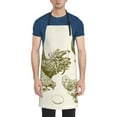 thumbnail image 4 of Cauagu Chickens Aprons with Pockets,Waterproof Apron for Women,Kitchen Cooking Apron Adjustable Bib Aprons Chef Apron for Cooking,Drawing,Crafting, 4 of 8