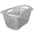 thumbnail image 3 of Home Logic 1.8 Bushel Hip Grip Plastic Laundry Basket, Gray, 3 of 6