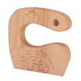 thumbnail image 1 of Wooden Kids Cutter, Animal Pattern Compact Size Safe  Children Cooking Chopper Ergonomic Design  for 2-8 Years Old for Daily Entertainment Dinosaur,Giraffe,Elephant, 1 of 7
