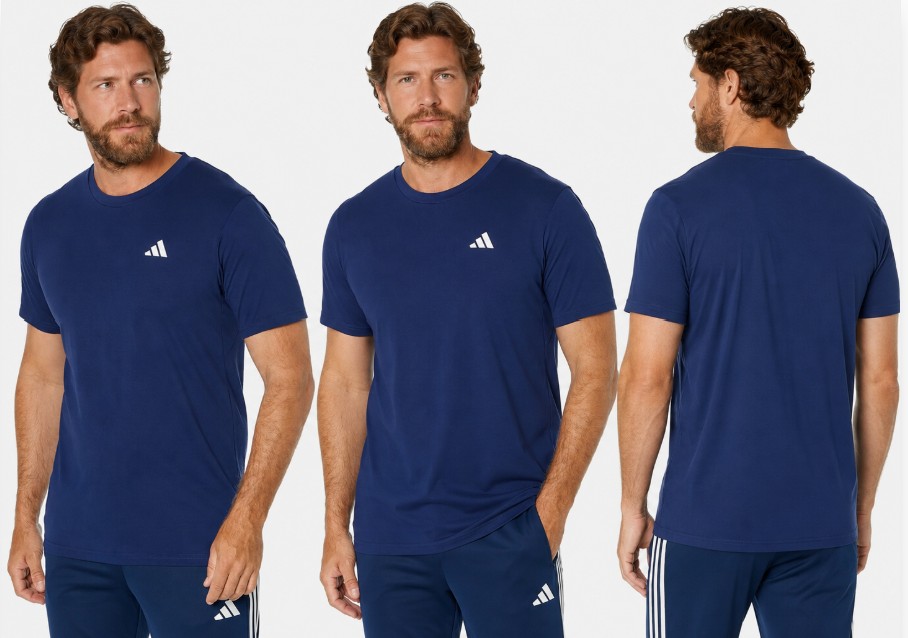 Adidas Men's Athletic Training T-Shirt Blue
