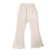 thumbnail image 1 of Odeerbi 2-13 Años Niñas Hielo Seda Pantalones Acampanados Recorte Lechuga Pantalones Primavera Verano Color Sólido Pantalón Largo Completo, 1 of 5