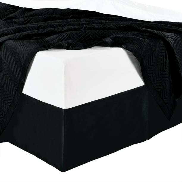 Super Soft Bed Skirt Brushed Microfiber, 14-Inch Tailored ...