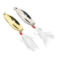 thumbnail image 1 of Señuelos De Pesca De Metal, Color Brillante, 2 Uds., Cebo De Pesca Luminoso Con Lentejuelas Reutilizables Realistas Con Anzuelo Agudo Para Lubina ANGGREK Ocean Broad Surfboard Fins, 1 of 8