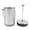 Silver, variant on YAHHU 1000ml Portable French Press Coffee Maker, Premium 304 Stainless Steel Double Wall Hand Brewed Coffee Press Pot for Camping and Travel, Black Color (33.81oz / 1000ml Capacity)