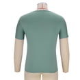 thumbnail image 6 of USNSM (M-5XL) Men's T Shirts Oversized Short Sleeves Loose Comfort Breathable Solid Streetwear Tee Crew Neck Cotton Tops Green XXXXL, 6 of 8