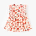 thumbnail image 2 of Jgppe Robe d'Été Sans Manches à Volants pour Bébé Fille, Col Rond, Imprimée, Décontractée, 9 Mois-5 Ans, 2 of 7