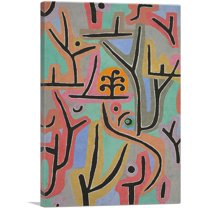ARTCANVAS Park Near Lucerne 1938 Canvas Art Print by Paul Klee - Size: 26" x 18" (0.75" Deep)