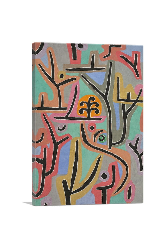 Park Near Lucerne 1938 Canvas Art Print by Paul Klee - Size: 40" x 26" (0.75" Deep)