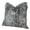 Black,gray, variant on Plutus Siberian Faux Husky Handmade Throw Pillow, Double Sided